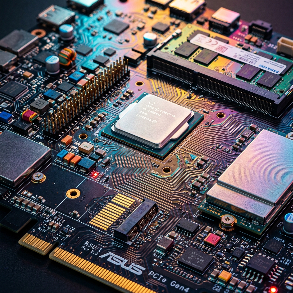 Colorful Hardware Components